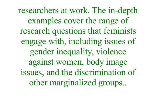 Feminist Research Practice: A Primer